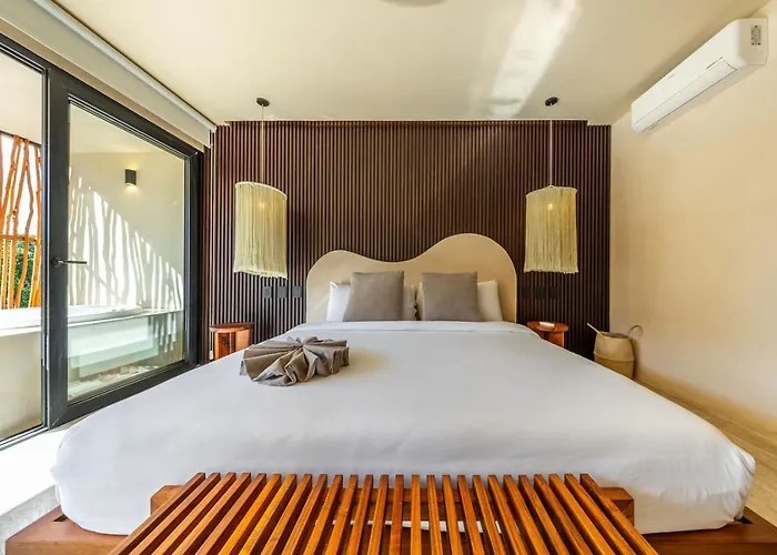 Modern 1br W Private Jacuzzi Pool Balcony * Tulum
